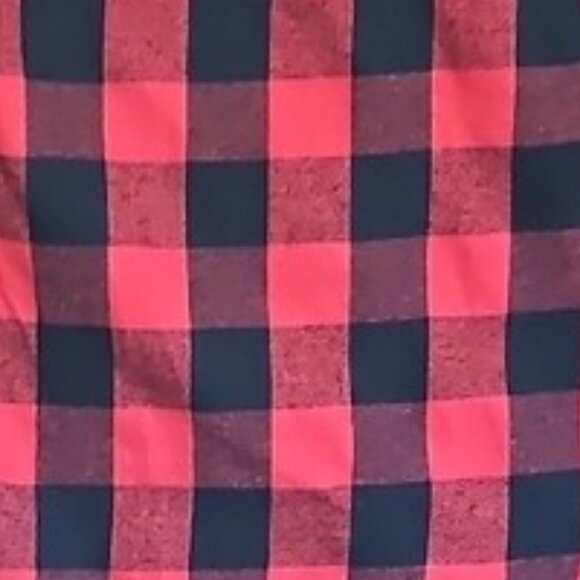 Vintage Design in Italy Luxury Red & Black Plaid Men's Shirt button down flannel - Picture 10 of 12